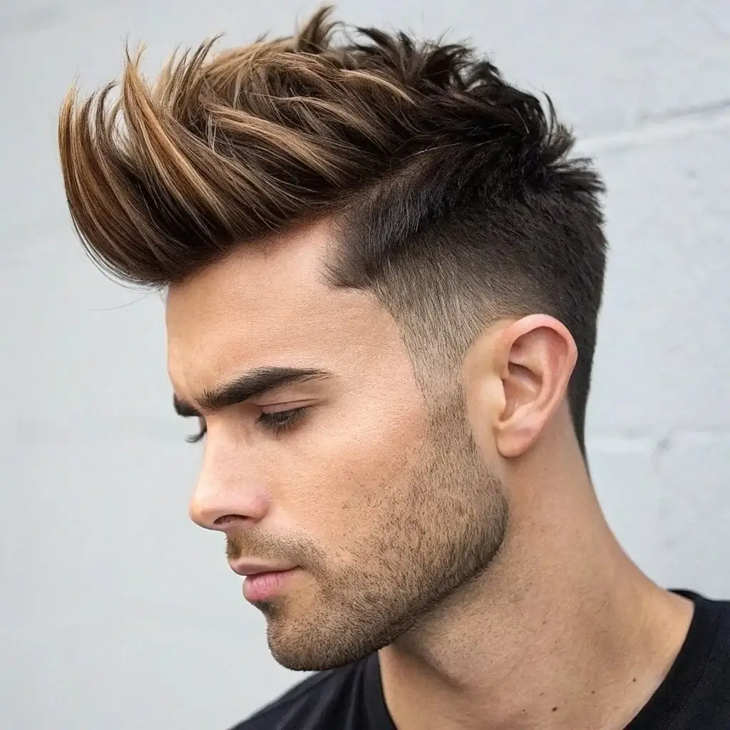 2. Tapered or Faded Sides 1