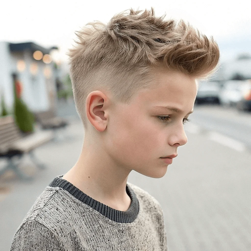 High Fade with Textured Top