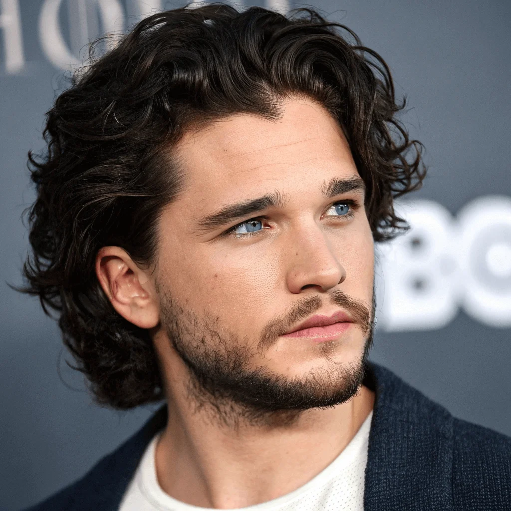 create a realistic image of kit harington