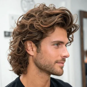 men having a most popluar wavy perm 1