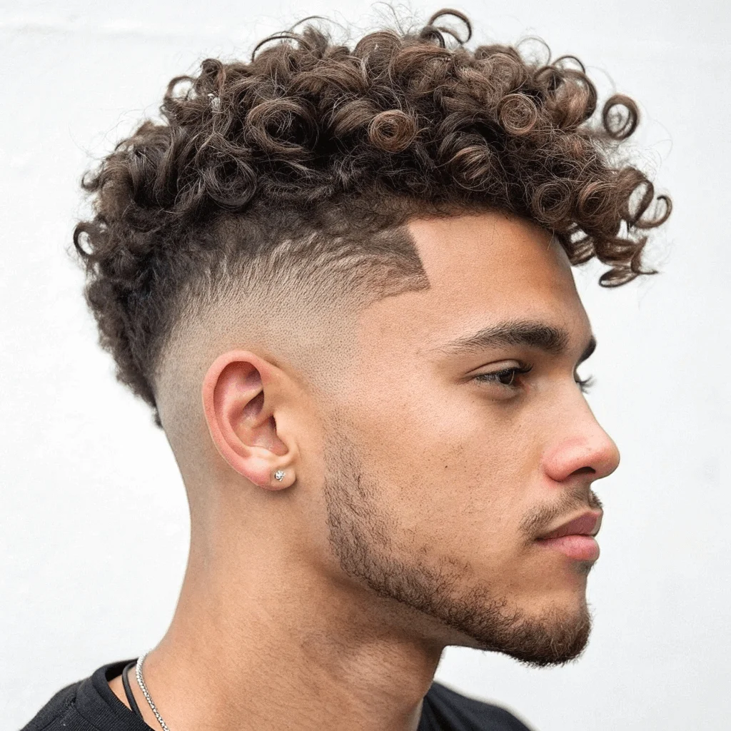 10 Stylish Undercut Hairstyles for Men 7 The Curly Undercut