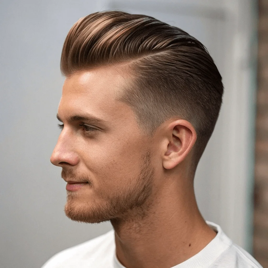Short Sides Long Top Haircuts - The Perfect Balance of Style and Versatility 7 The Modern Slick Back