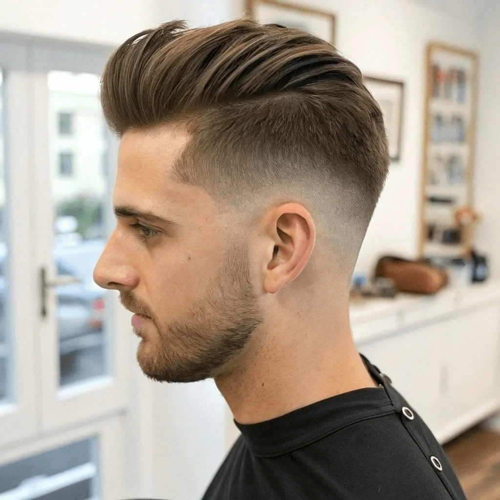Short Sides Long Top Haircuts - The Perfect Balance of Style and Versatility 11 The Short Sides Long Top The Side Part Haircuts 1